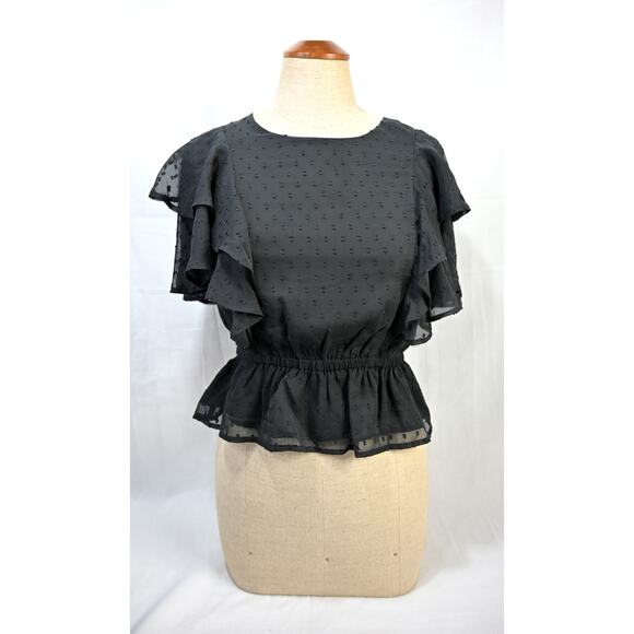 Lot of 2 EXPRESS Black Tops XS NWT - Picture 2 of 7